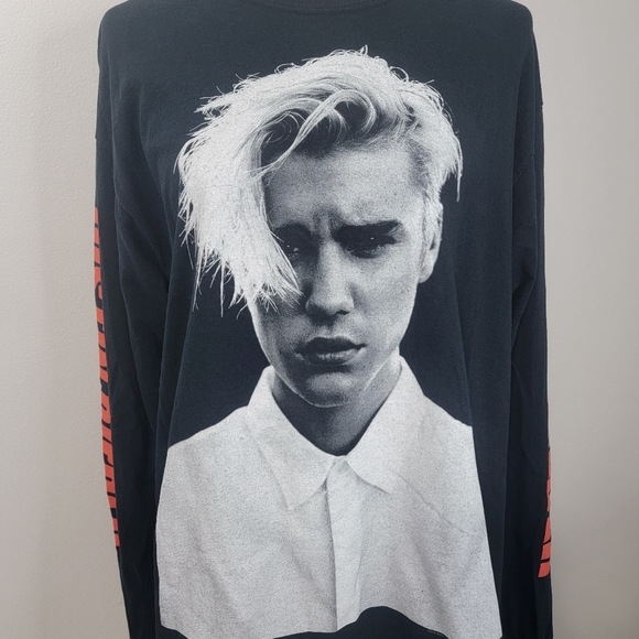 Justin Bieber “Purpose” Concert Tour Long Sleeve Graphic Top - Picture 2 of 12